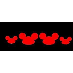  Mickey Mouse Disney Hats Family Set/4 Car Window Decal 