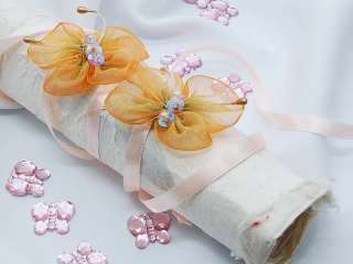   Cinnamon Organza Butterfly for Wedding Invitation/ Place Cards  