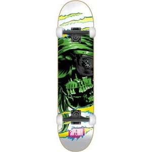 Superior One Eyed Complete Skateboard   8.0 White/Green w/Mini Logos 