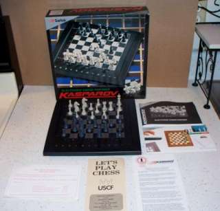 1990 Saitek Kasparov Electronic Chess Partner Excellent w/ Box  