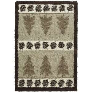  Spruce Mocha Rug From the Aurora Collection (94 X 126 