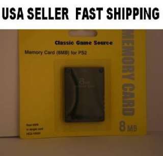   8MB Memory Card for Playstation 2 System Console PS2 Compatible  