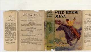 Zane Grey, Wild Horse Mesa 1st edition, DJ, 1928  