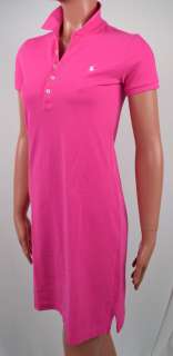 Ralph Lauren PINK POLO DRESS WHITE PONY NWT S SMALL  