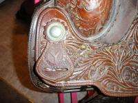 Sterling Silver Circle Y Reining Horse Saddle Sterling Silver  
