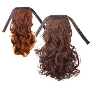  Fashion Long Wavy Curly Ponytail Pony HairPiece Hair Extensions  