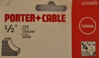 Porter Cable 1/2 Radius COVE Router Bit 43104PC  