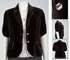 NEW Zaftique VICTORIAN VELVET JACKET Coffee 16 20 24 28 32 XL 1X 2X 3X 