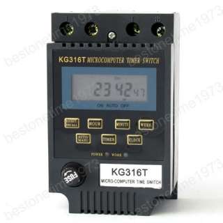 LCD Micro Computer Time Switch Timer Controller 20A 50Hz 220V 2363 