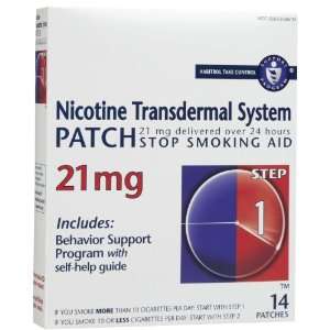 Habitrol Nicotine Transdermal System Step 1 Patch 21mg 14s   Pack of 