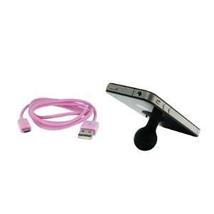EMPIRE Nokia Lumia 900 3 1/2 USB Data Cable (Pink) + Silicone Suction 