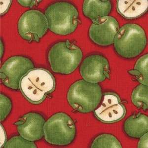   COMING HOME ~ by Deb Strain   Apples / Barn Red   by 1/2 yard  