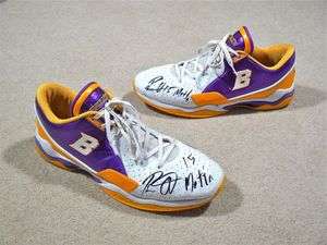 Ron Artest Metta World Peace Lakers Game Worn Used Shoes 2012 Dual 