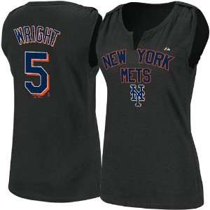  Majestic New York Mets #5 David Wright Ladies Charcoal Hey 