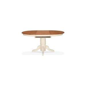   Oak / Pearl Madison Park Single Pedestal Extension Dining Table Home
