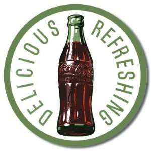  Coca Cola Coke Bottle Round 60s Retro Vintage Tin Sign 
