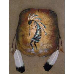  Painted Turtle Shell Mandella Shield  Kokopelli (8) Cell 