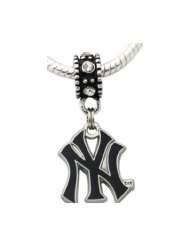 New York Yankees Charm NY Fit Most Large Hole Bead Bracelets