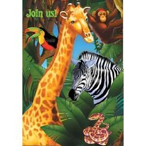  Safari Invitations (8 count) Toys & Games