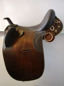 Australian Aussie Stock Saddle Brown Oiled Leather 20 Over/ Under 