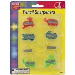    24 Packs of 8 Animal Shape Pencil Sharpeners
