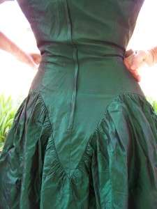 VINTAGE SALOON GIRL OLD WEST 80S PROM DRESS CIVIL WAR FRONTIER  