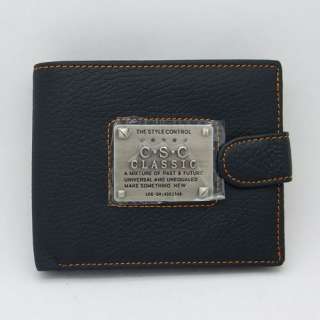 Mens Brown Coffee Genuine Real Cowhide Leather BiFold Wallet Purse Id 