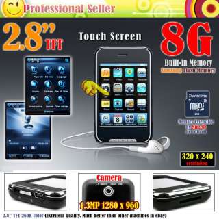 8GB  MP4 MP5 Player FM PMP Touch Screen Radio X  