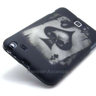 Ace Skull Samsung Galaxy Note AT&T Rubberized Hard Case Snap On Cover 