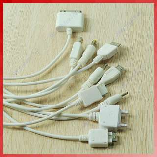   10 in 1 Multi USB Charger Cellphone Cable For Nokia iPhone HTC Samsung