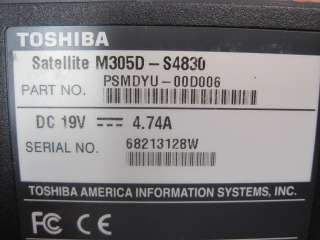 Toshiba Satellite M305D S4830 motherboard base  