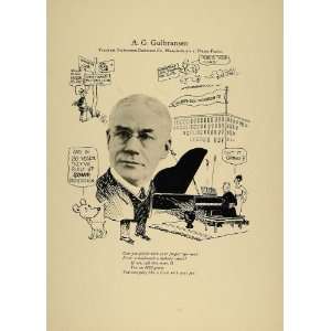 1923 A. G. Gulbransen Dickinson Player Pianos Chicago   Original Print
