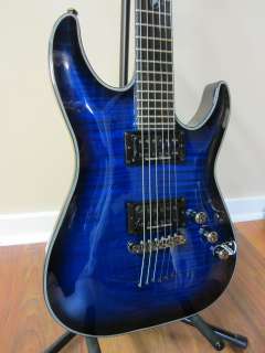 Schecter Blackjack SLS C 1 Passive Electric Guitar See Through Blue 