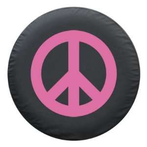  SpareCover® Brawny Series   Peace Sign PINK 35 Tire Cover Automotive