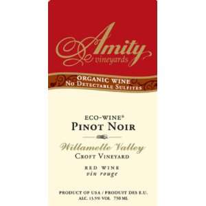  2008 Amity Eco Pinot Noir 750ml Grocery & Gourmet Food