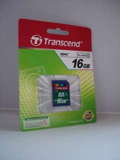 Transcend 16GB 16 GB SDHC Secure Digital Class 4 Flash Memory Card SD 