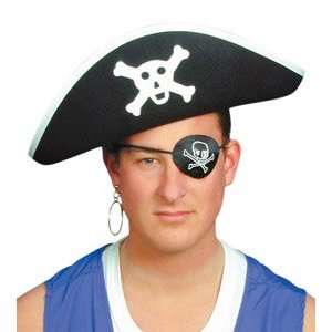  Ukps Pirate Hats  Pirate Captain Hat Black Felt Toys 