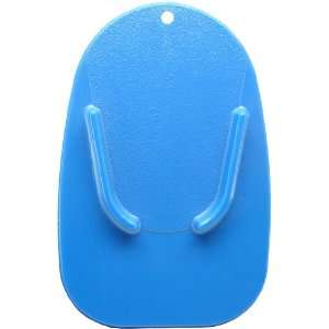  Solid Blue Custom Motorcycle Kickstand Pad from Redeye 