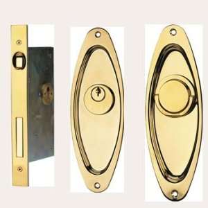  Von Morris 82093 Brass Pocket Door Lock