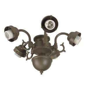   Brass Fitter Light Kits Transitional Five Light Ceiling Fan Fitter