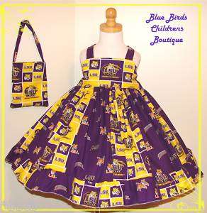 LSU Louisiana State Girls Dress PAGEANT BBCB Boutique SPORTS 2/3T 4T 