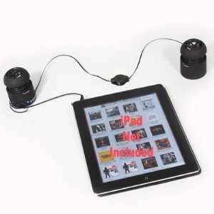 com Speakers for iPod iPad iPhone Droid  or Laptop Black Portable 