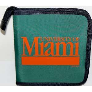   NCAA Licensed University of Miami CD DVD Blu Ray Wallet Electronics