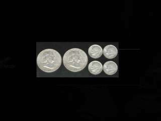 TROY OZ PURE SILVER $1.40 FV 90% US Silver Coins 2 Half Dollars 4 
