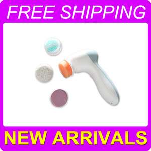 Electric Facial Brush Face Care Exfoliating Cleaning Wash Cap 