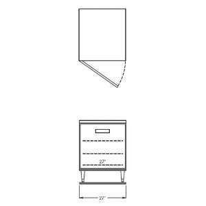  Randell Undercounter 27 X 30 Worktop Freezer   9404F 7 