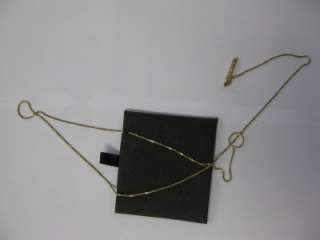 Authentic GUCCI 18K GOLD Lariat Signature Necklace, Original Case 