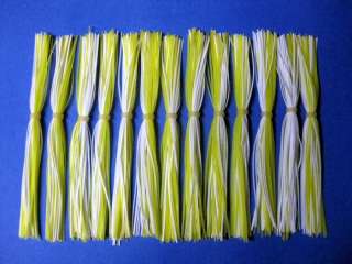 25 Silicone Skirt Chart/Wh spinner bait bass lure musky  