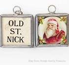 father christmas charm pendant old st nick by kathy s