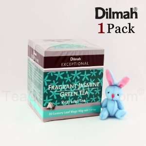   Jasmine Green Tea   Dilmah Exceptional Bonus Pack (Real Leaf Tea Bags